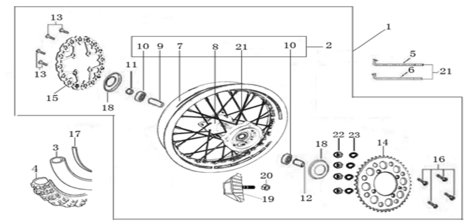11 Rear Wheel Assy