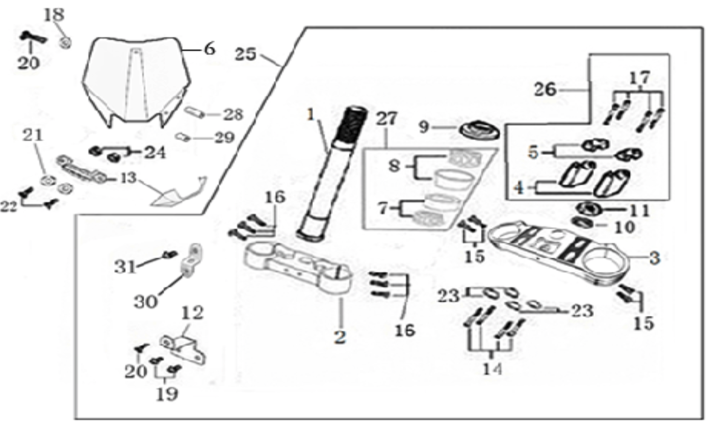 02 Steering stem assembly