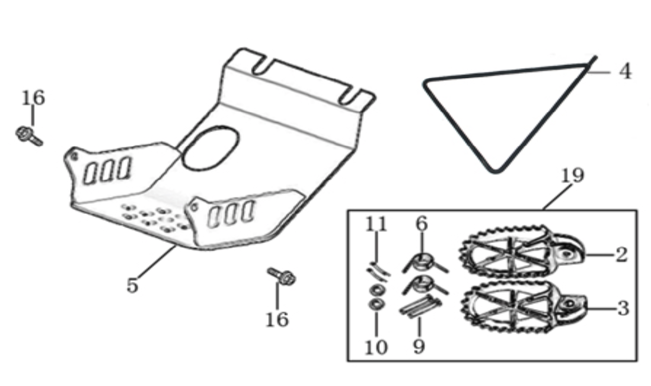 09 Foot Peg assy