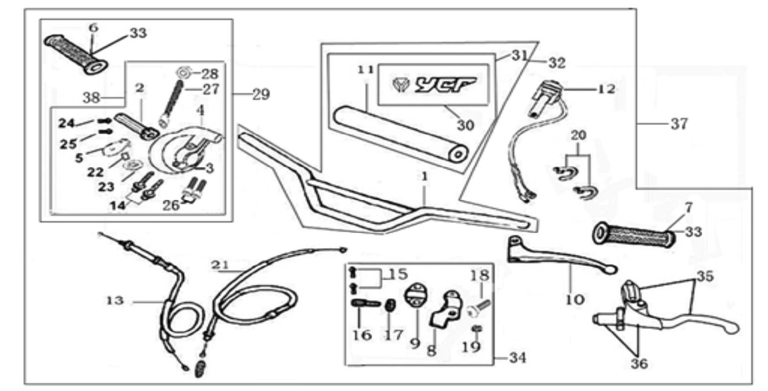 01 Handle bar assembly