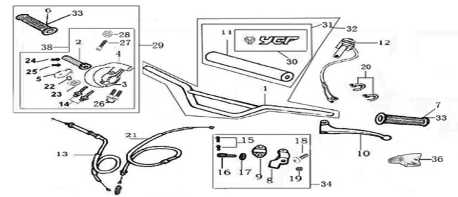 01 Handle bar assembly