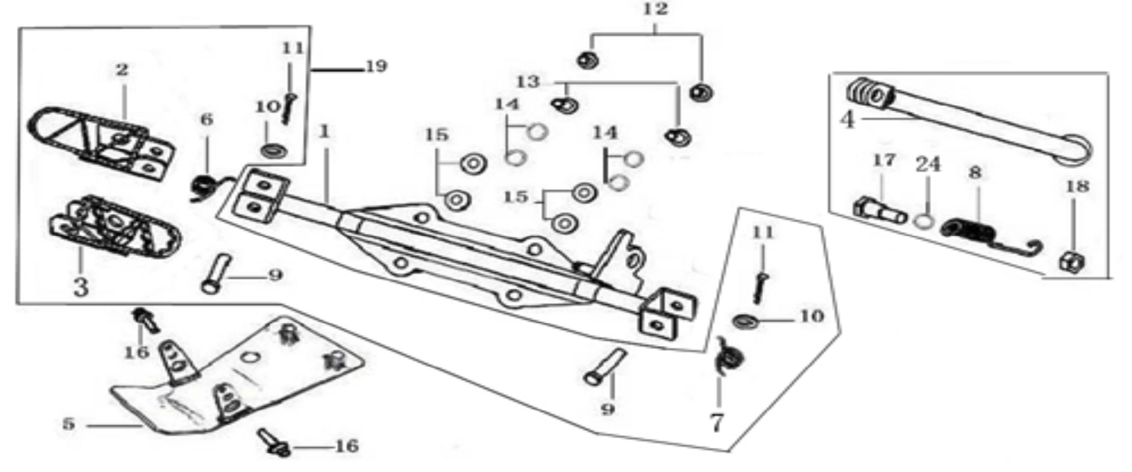 09 Foot Peg assy