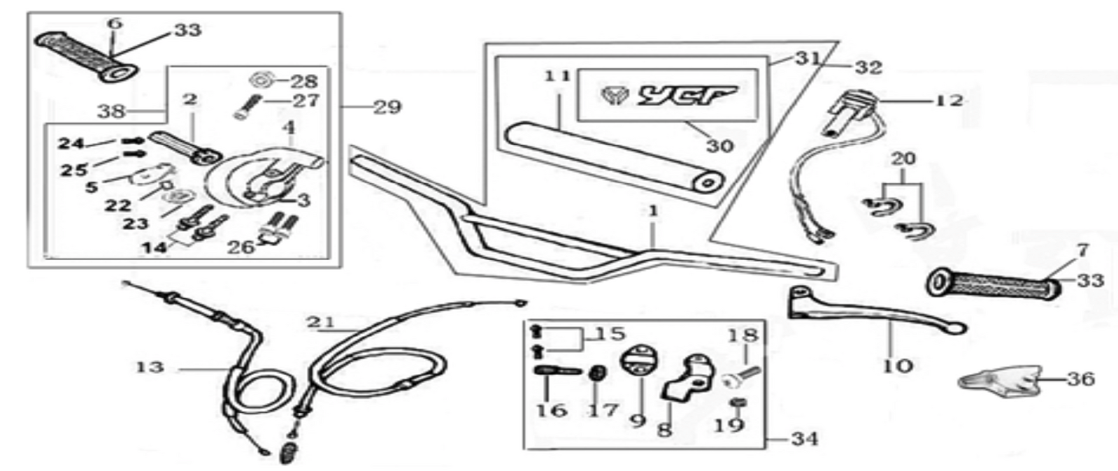 01 Handle bar assembly