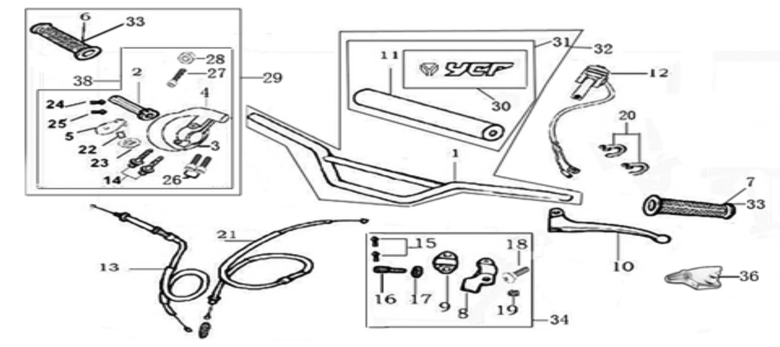 01 Handle bar assembly