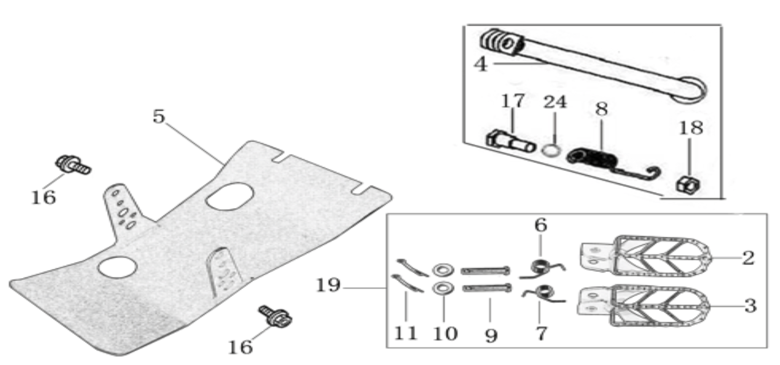 09 Foot Peg assy