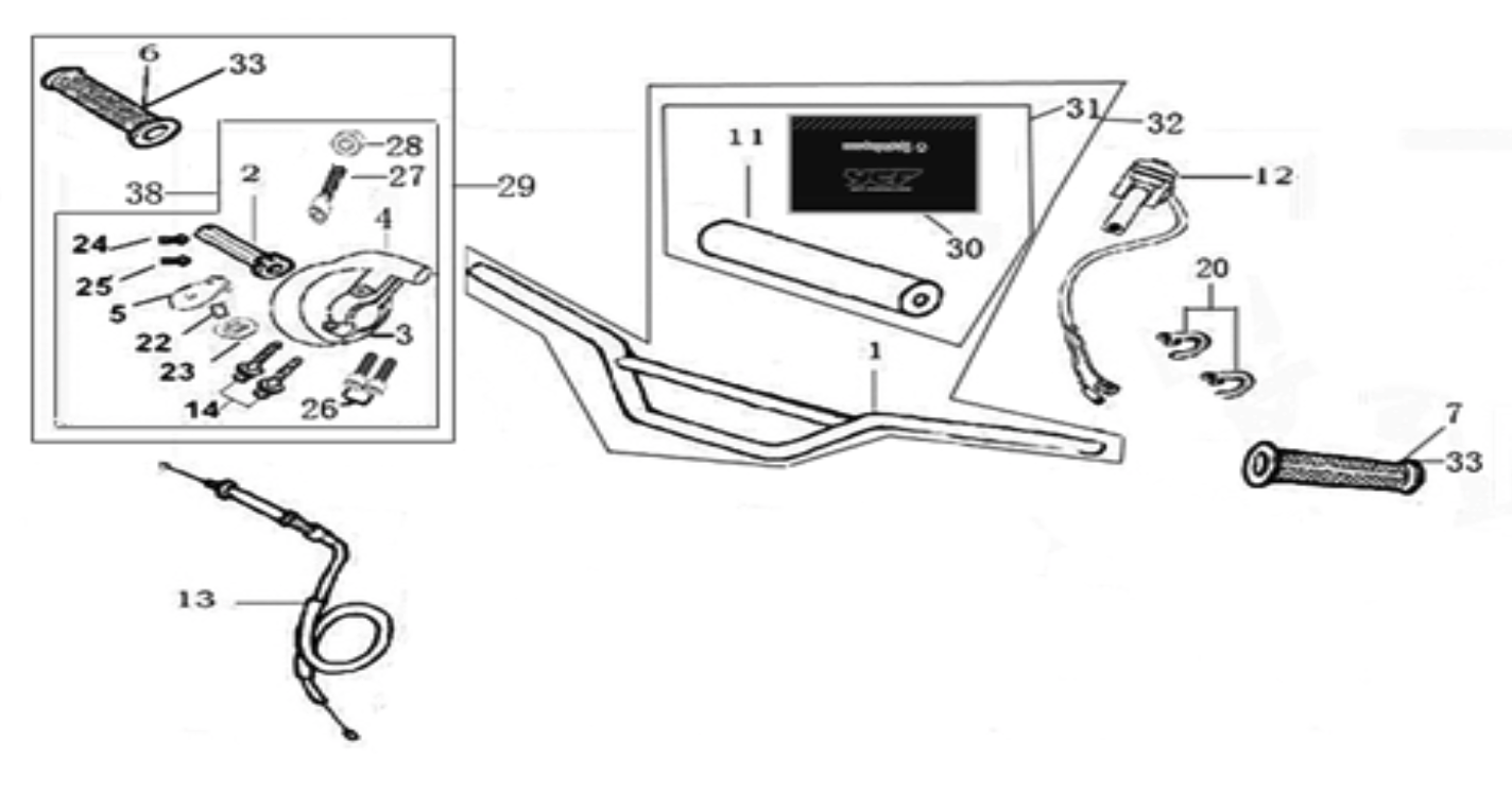 01 Handle bar assembly