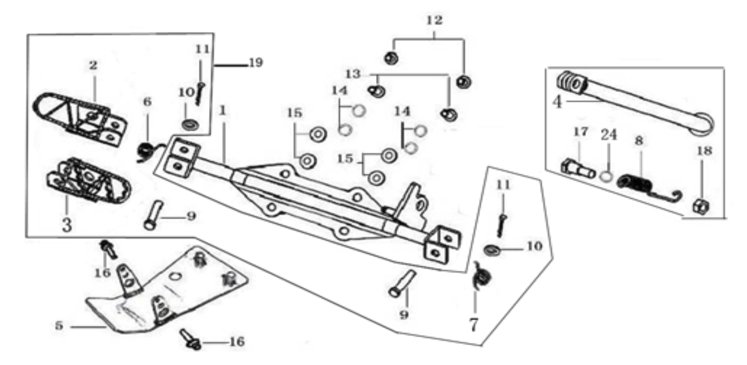 09 Foot Peg assy