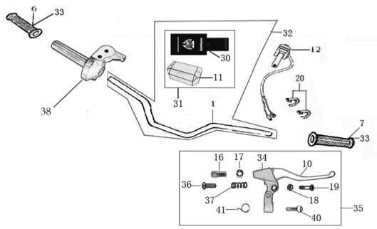 01 Handle Bar Assembly