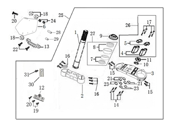 02 Steering Stem Assembly