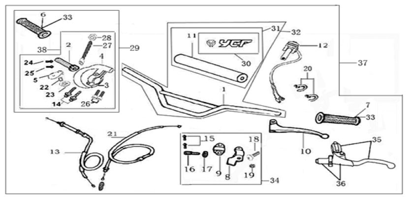 01 Handle Bar Assembly