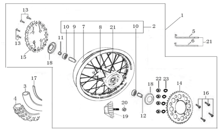 11 Rear Wheel Assy
