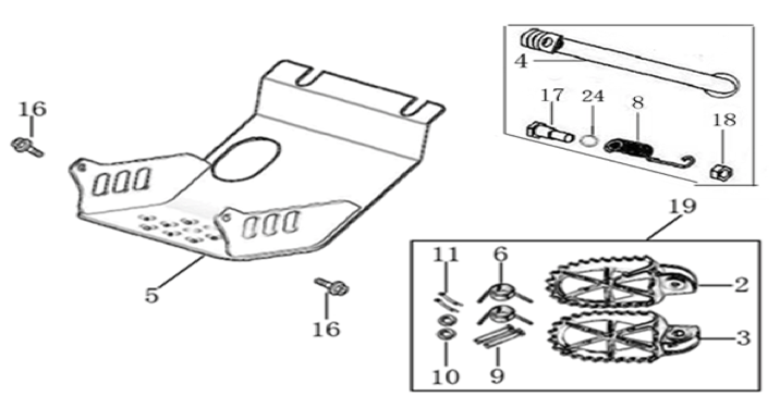 09 Foot Peg Assy