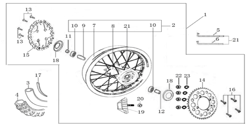 11 Rear Wheel Assy
