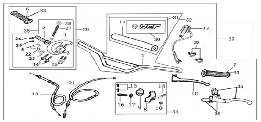 01 Handle Bar Assembly