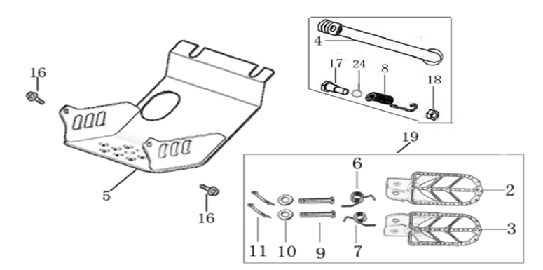 09 Foot Peg Assy