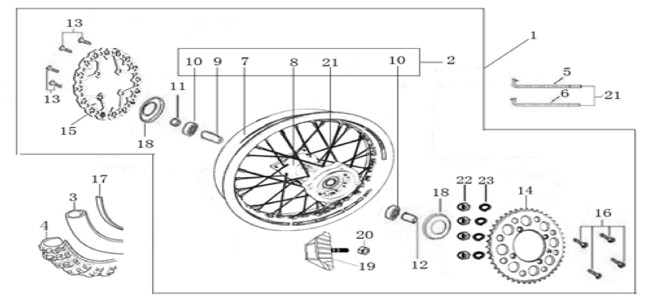 11 Rear Wheel Assy