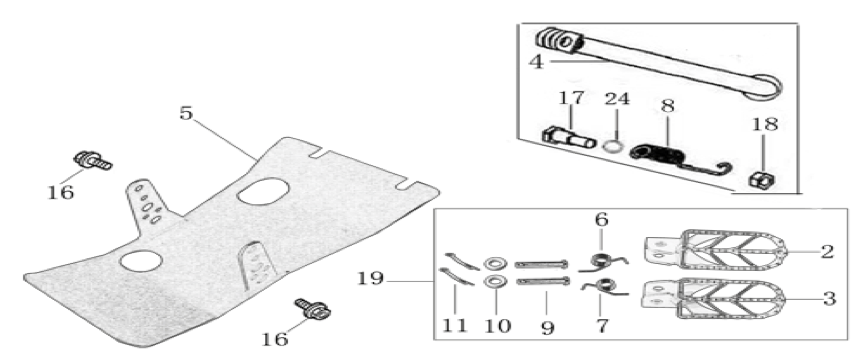 09 Foot Peg Assy