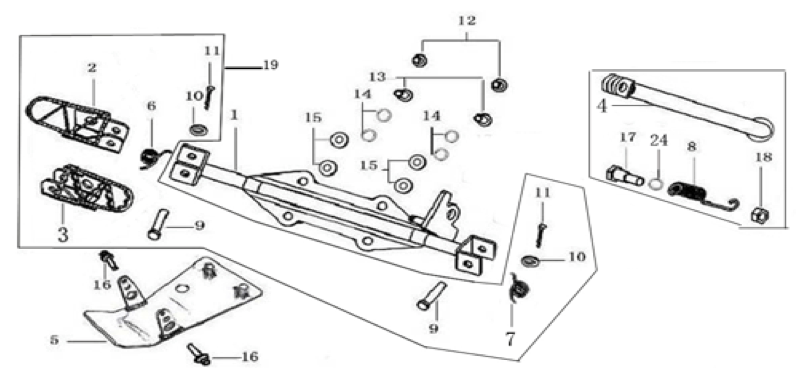 09 Foot Peg Assy