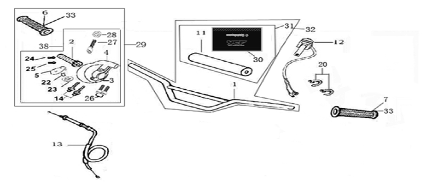 01 Handle Bar Assembly