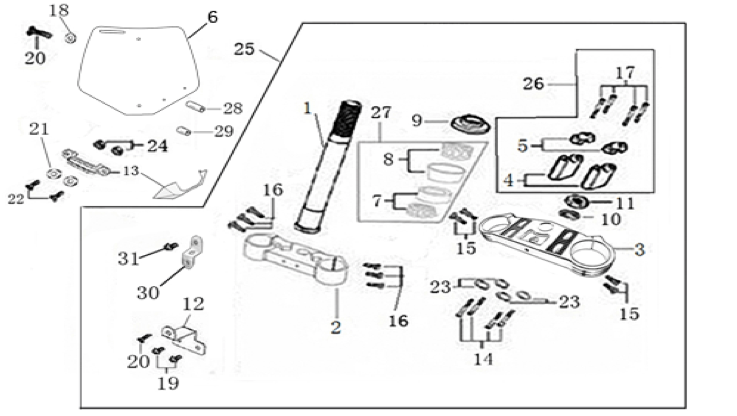 02 Steering Stem Assembly