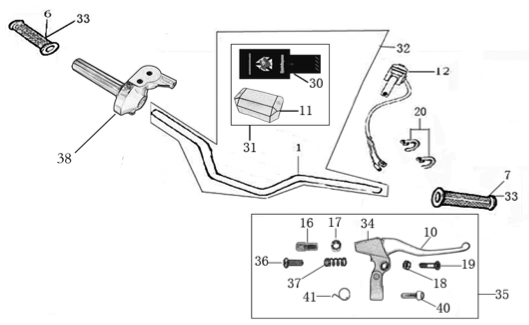 01 Handle Bar Assembly