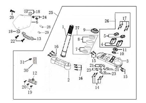 02 Steering Stem Assembly