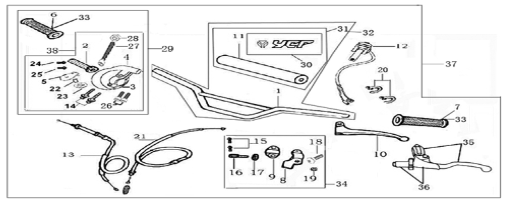 01 Handle Bar Assembly