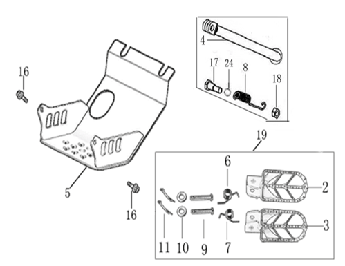 09 Foot Peg Assy