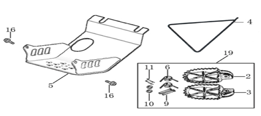 09 Foot Peg Assy