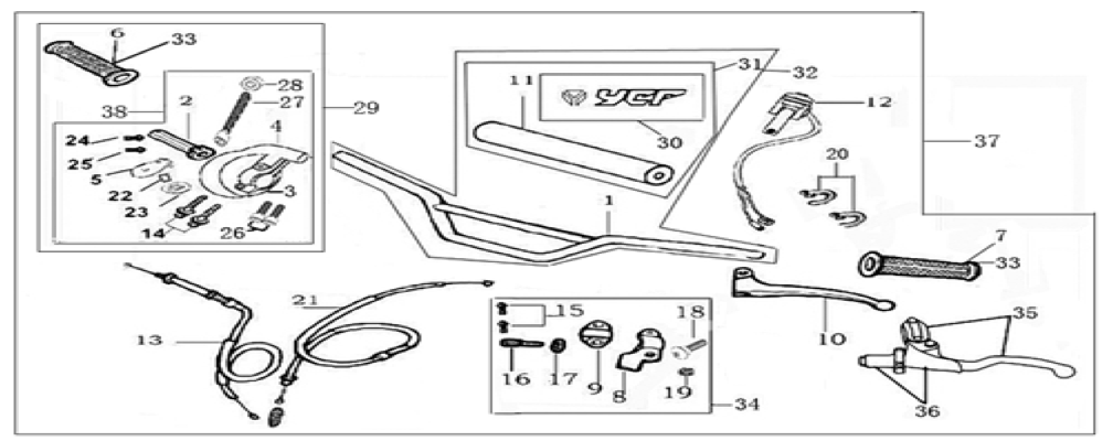 01 Handle Bar Assembly