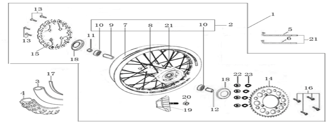 11 Rear Wheel Assy