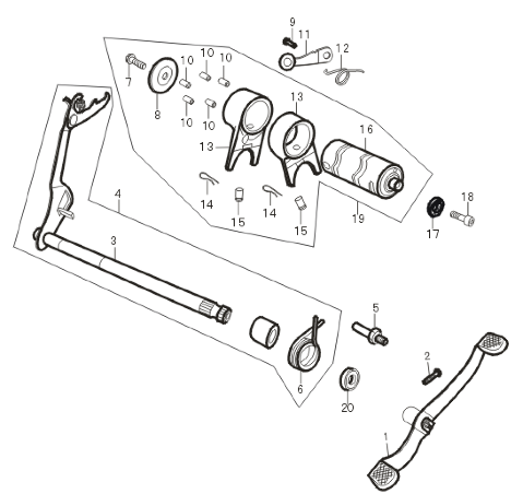 41 Gearshift Drum