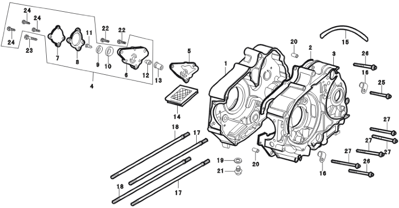 37 Crankcase / Oil Pump