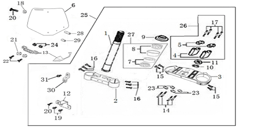 02 Steering Stem Assembly