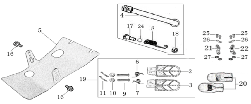09 Foot Peg Assy