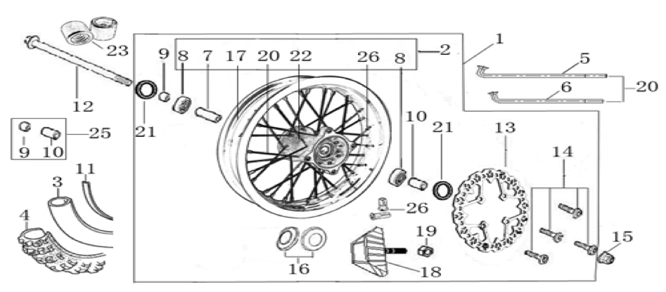 04 Front Wheel Assy