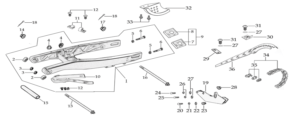08 Swing Arm Assy