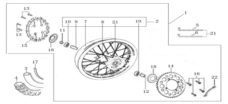 10 Rear Wheel Assy