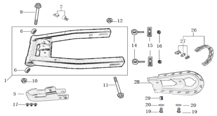 09 Swing Arm Assy