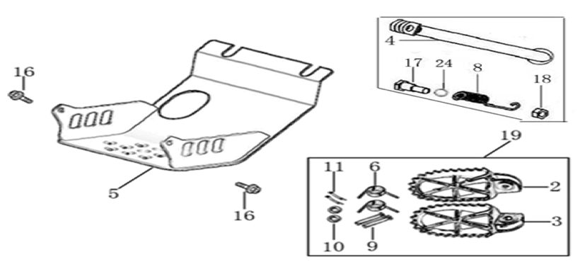 09 Foot Peg Assy