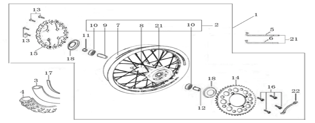 11 Rear Wheel Assy