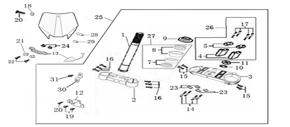 02 Steering Stem Assembly