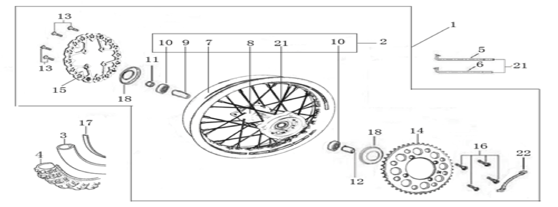 11 Rear Wheel Assy