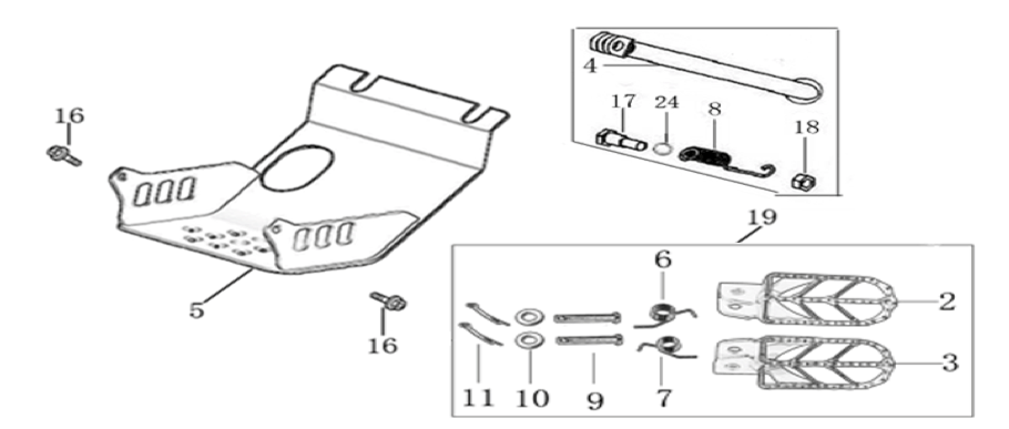 07 Foot Peg Assy