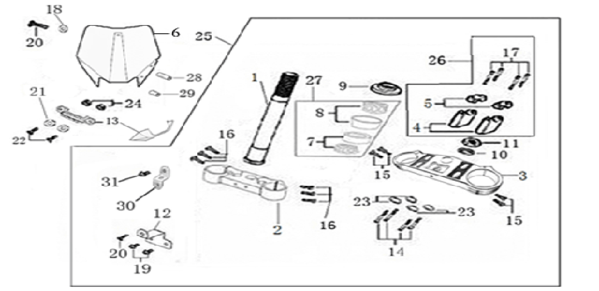 02 Steering Stem Assembly