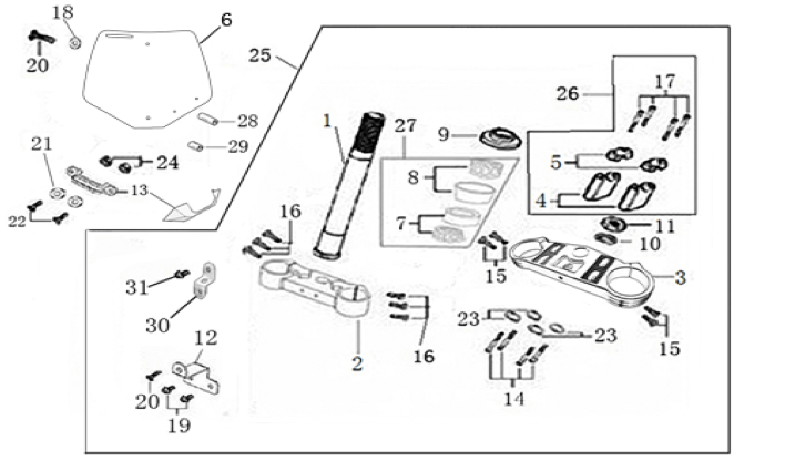 02 Steering Stem Assembly