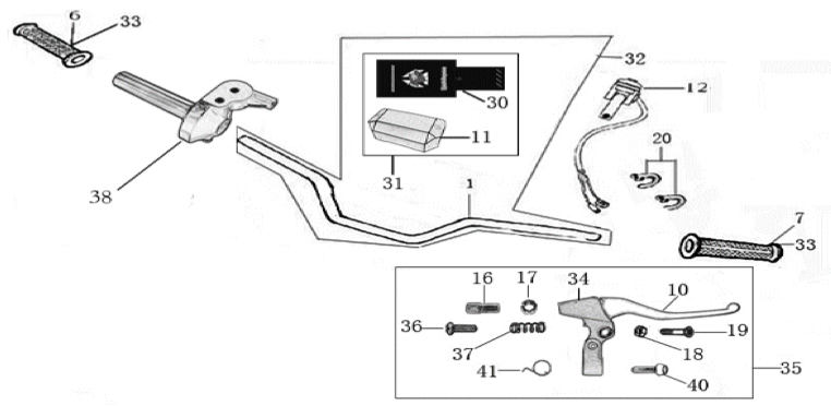 01 Handle Bar Assembly