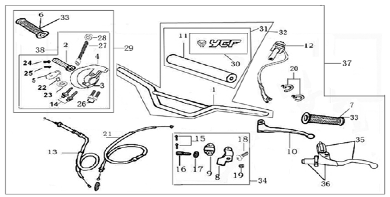 01 Handle Bar Assembly