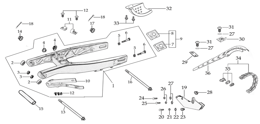 10 Swing Arm Assy
