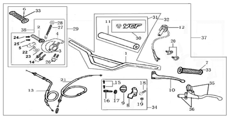 01 Handle Bar Assembly